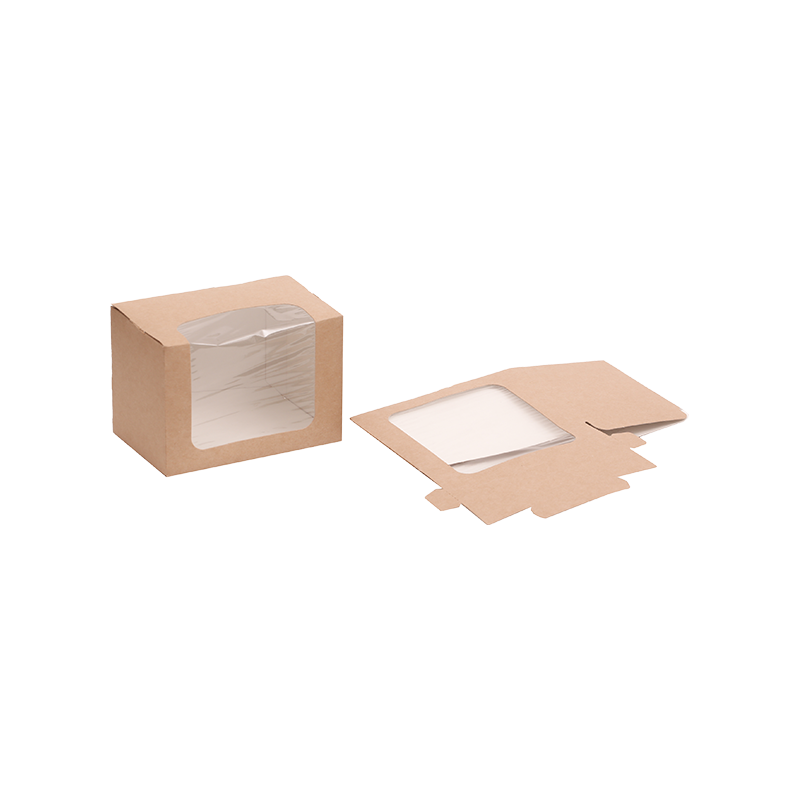 Square - Cut Sandwich Pack Box med bredare fönster