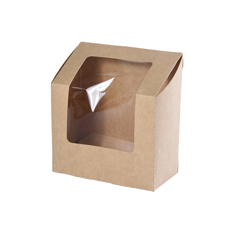 Kraft Tortilla Box med fönster